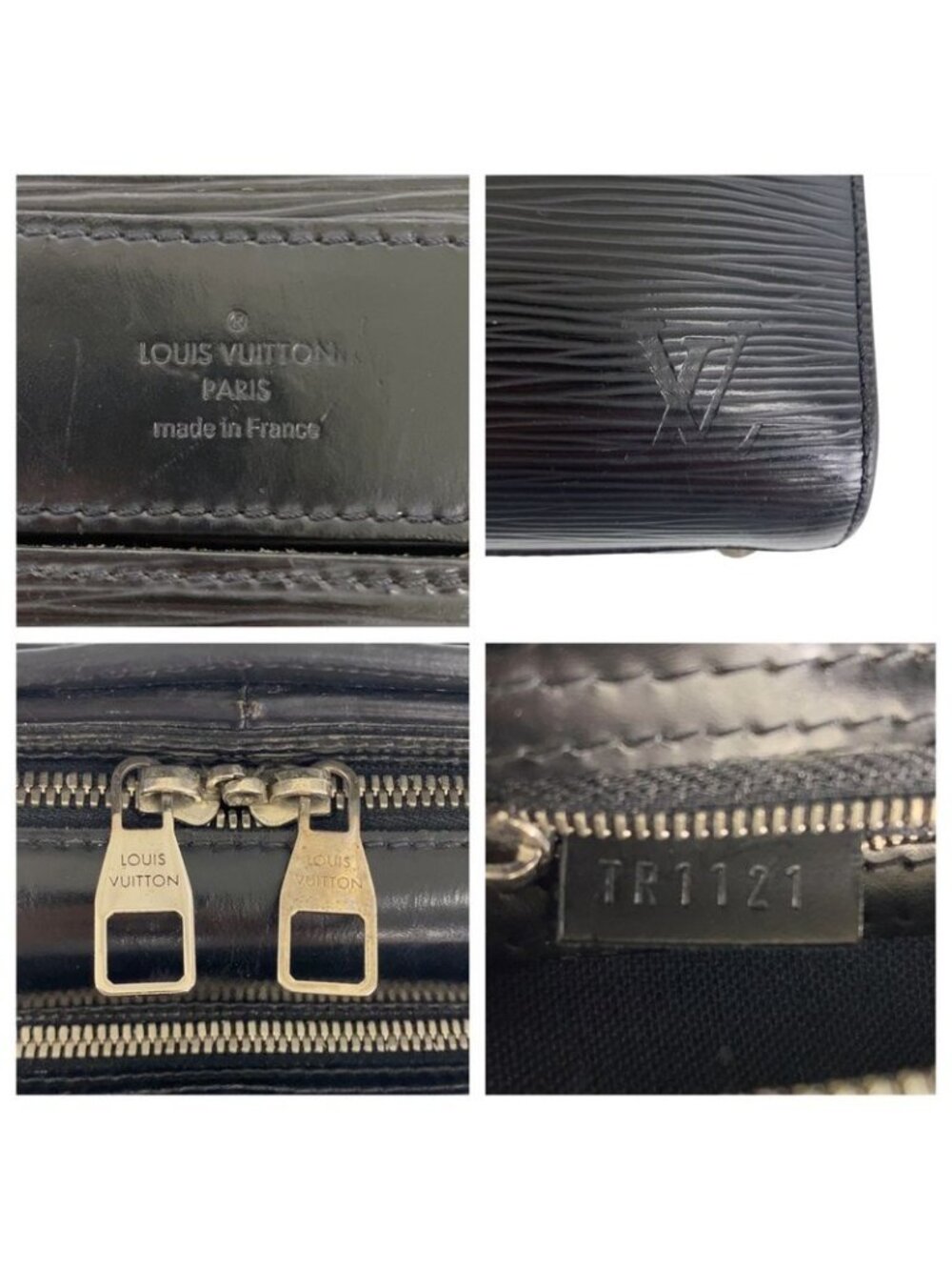 Louis Vuitton Epi Bassano GM Noir Black Leather Business Bag - Picture 4 of 9